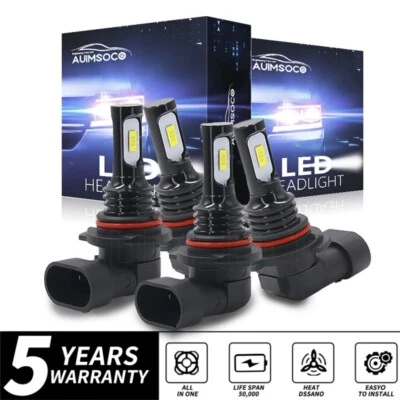 Комбинированные светодиодные лампы для фар дальнего/низкого света для Toyota RAV4 2013 2014 2015 6000K - Изображение 1 из 4