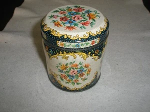 Designed by Daher Floral Tin Container England - Picture 1 of 12