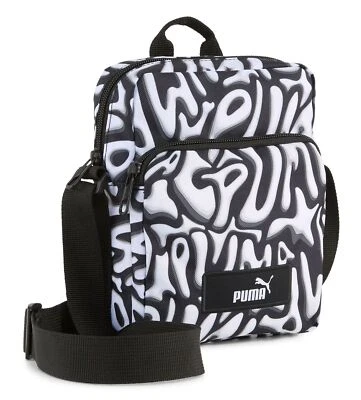 PUMA Academy AOP Portable Bag Puma Black - Graffiti AOP - Imagen 1 de 2