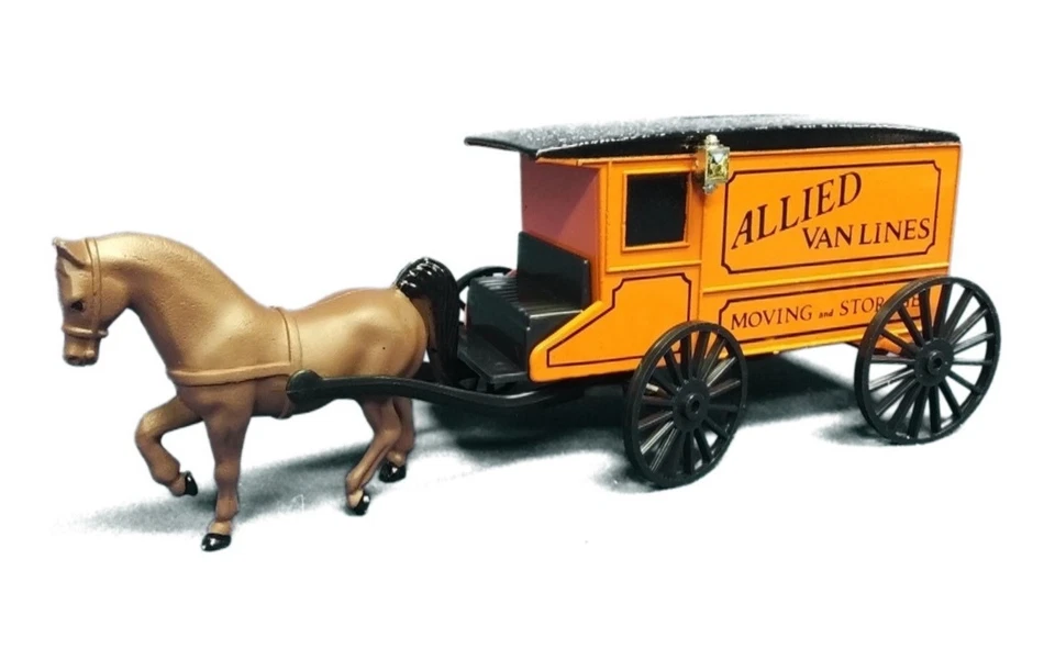 Ertl 2136 Allied Van Lines Horse & Wagon - Orange near G Scale Die-cast MIB - Image 1 of 1