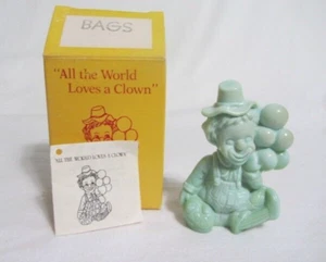 BOLSOS MUSSER VINTAGE GLOBO PAYASO VERDE CLARO MARCADO M 81 - Imagen 1 de 4