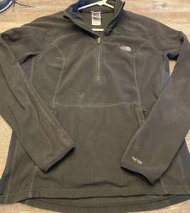 Women’s The North Face TKA 100 Black 1/4 Sz Medium Zip Fleece Pullover Jacket - Picture 1 of 8