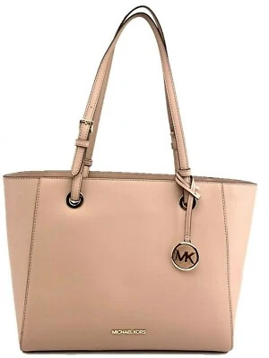New Light Pink Leather Michael Kors Leather Tote Purse Style 38H8XWAT2L - Image 1 of 4