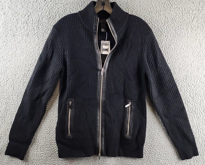 Cárdigan Suéter Para Hombre The Men's Store at Bloomingdale's Lana Merino S Negro L/S Foto 1 de 4