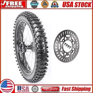 17" Front Tire & Tube Wheel Rim 70/100-17 & Disc Rotor For TTR125 Yamaha -/ - Foto 1 di 9
