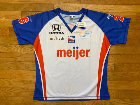 Indycar Shirt Women's #26 Marco Andretti Indy 500 Sz L NEW Jersey Meijer Cover