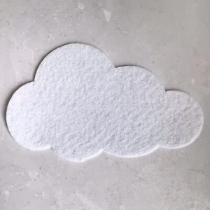 Large Felt Clouds, Baby Mobile Die Cut Clouds - Picture 1 of 9