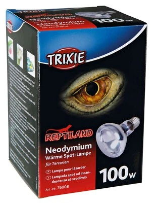 AMPOULE CHAUFFANTE 100 W pour reptiles Neodynium  Reptiland TRIXIE 100 watt - Photo 1/2