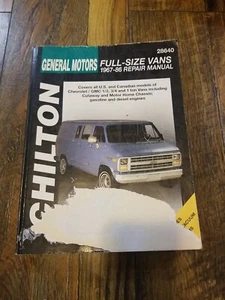 1967-86 Chilton GM Chevrolet/GMC Full-Size Vans Repair Manual (28640) Pre-Owned - Picture 1 of 1
