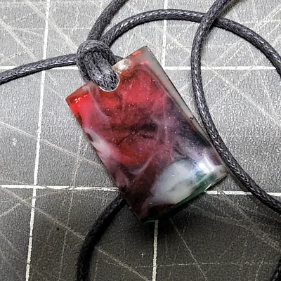 заказ эпоксидной смолы подвеска искусства ожерелье ручной работы подарок моды лето 1 x 25 завиток - Изображение 1 из 4