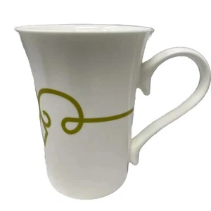 Vintage Starbucks Coffee Tea Mug White Ceramic Diamond Scroll Design 2014 - Picture 1 of 10