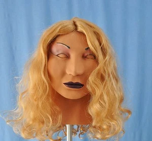 Female Mask Ana SPS Latex Transformation Masks With Wig Made in America - Picture 1 of 4