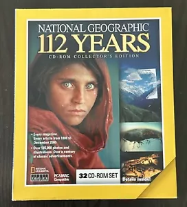 NATIONAL GEOGRAPHIC 112 Years (1888-2000), 32 CD-ROM Collector's Edition Sealed - Picture 1 of 4