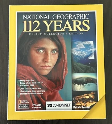 NATIONAL GEOGRAPHIC 112 Years (1888-2000), 32 CD-ROM Collector's Edition Sealed - Image 1 of 4