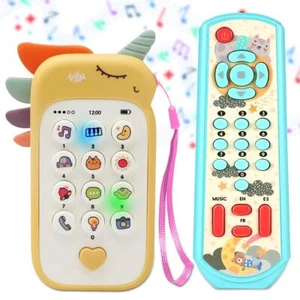 Baby Educational Musical Toy Set Light Phone Remote Control Toy Interactive Play - Picture 1 of 11