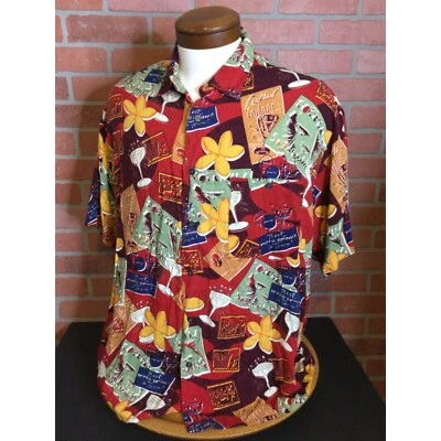 John Henry Viva Tropical Floral Button-Up Hawaiian Camp Shirt Multicolor SZ XL - Image 1 of 4