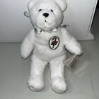 VERY RARE Holy Bears The Candy Cane Bear White Teddy 9" Plush Stuffed Animal Toy