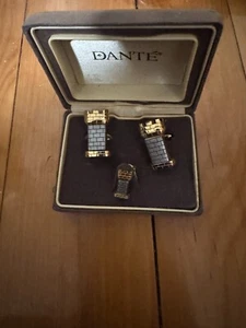 Gorgeous Vintage Cufflinks Dante - damaged box - Picture 1 of 4