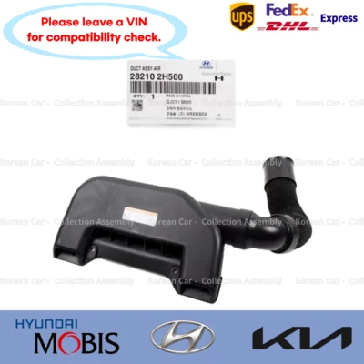 282102H500 Genuine Air Intake Duct Tube for 2.0L Hyundai Elantra 2007-2010 - Image 1 of 4