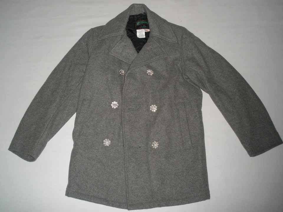 CHAQUETA DE LANA SPIEWAK NEW YORK CITY talla 32 HECHA EN EE. UU. RARA Foto 1 de 4