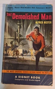 The Demolished Man, by Alfred Bester, Signet Paperback 1954 1st Edition - Picture 1 of 2