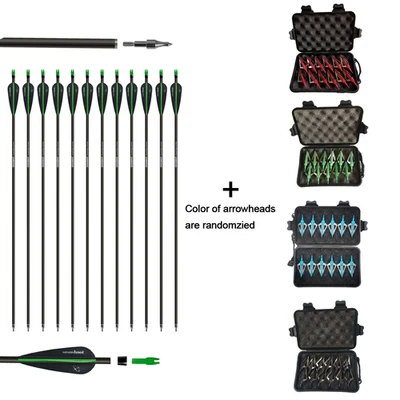 6/12pc 28 Inch Archery RecurveBow Fiberglass Arrow Hunting Arrow Hunting - Image 1 of 4