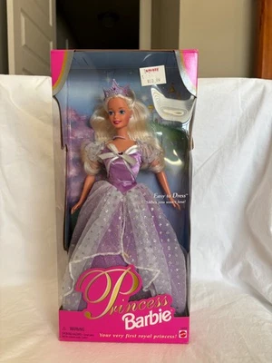 Muñeca rubia princesa Barbie 1997 fácil de vestir #18404 Foto 1 de 4