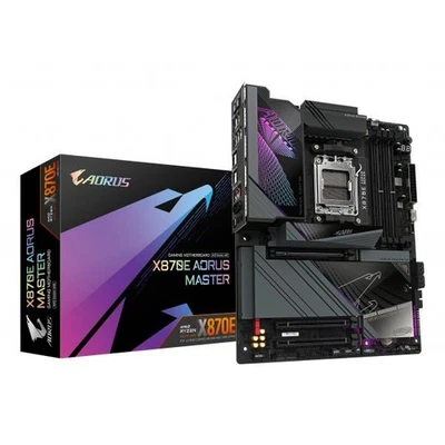 GIGABYTE X870E AORUS MASTER Scheda Madre - Supporta CPU AMD Ryzen 9000, 16+2+2 f - Immagine 1 di 4