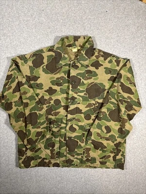 Camisa Ranger Vintage Grande Pato Camuflada Exterior Caza MANGA LARGA HECHA EN EE. UU. Foto 1 de 4