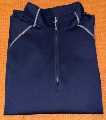 Pullover de golf Sunice Alum Performance media cremallera para hombre XL azul elástico Forsgate CC Foto 1 de 4