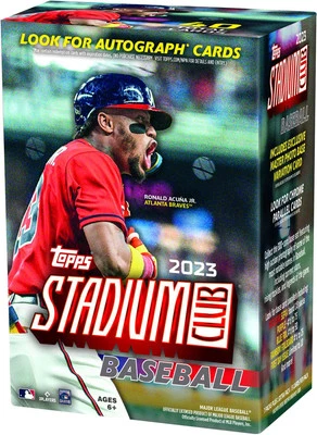 2023 Topps Stadium Club Baseball Factory Sealed Value Box 8 Card Packs - Image 1 of 4