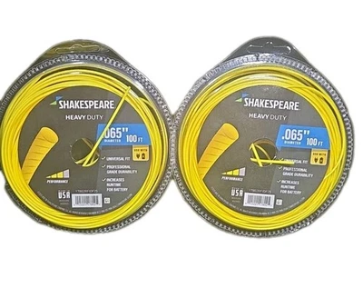 Lot of 2 Shakespeare 100ft Spool 0.065" Spooled Trimmer Line Brand New - Image 1 of 4