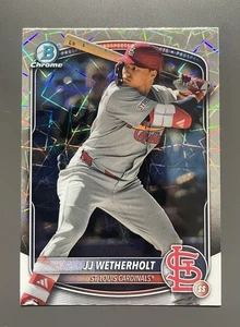2025 Bowman Chrome JJ Wetherholt Laser Refractor Prospect #BCP-241 - Cardinals - Bild 1 von 2
