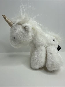 Peluche unicorno nero FAO 8" oro bianco glitter peluche - Foto 1 di 9