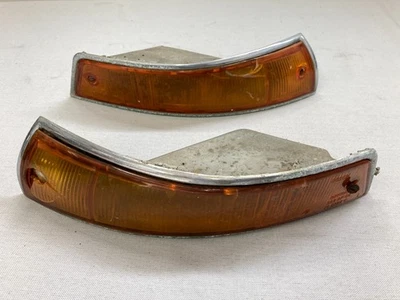 Par de conjuntos de intermitentes delanteros derecho/izquierdo Porsche SWB 911 912 1965-68 vintage Foto 1 de 4