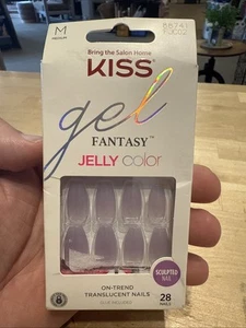 Kiss Gel Fantasy JellyColor Sculpted On-Trend Translucent Nails - M - Bild 1 von 5