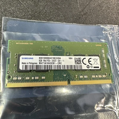 Samsung 8GB DDR4 PC4-19200 1Rx8 SO-DIMM Laptop RAM M471A1K43CB1-CRC - Image 1 of 3