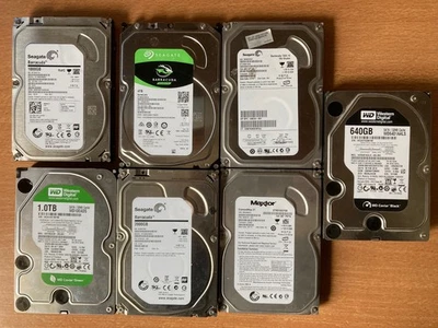 Lot de 7 disques durs 3.5" pour pièces - Photo 1/4