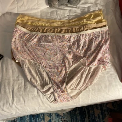 "Calzoncillo para mujer 16 talla grande cómodo elección múltiple, 100 % algodón, 4 pares cintura 54""" Foto 1 de 3