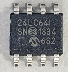 1100 Pcs Microchip Technology 24LC64-I/SN IC EEPROM 64KBIT I2C 8SOIC - Picture 1 of 7