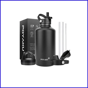 Botella de agua de acero inoxidable aislada libre de BPA - 32 oz a 128 oz tamaños disponibles - Imagen 1 de 9