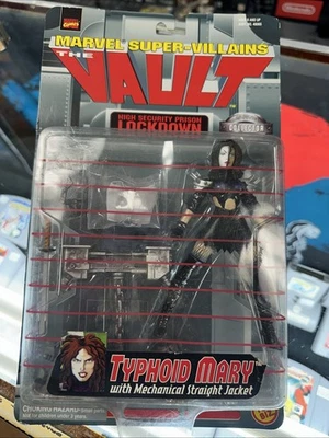 Figura de acción Toy Biz Marvel Super Villains Vault Typhoid Mary 5" 1998 coleccionista Foto 1 de 4