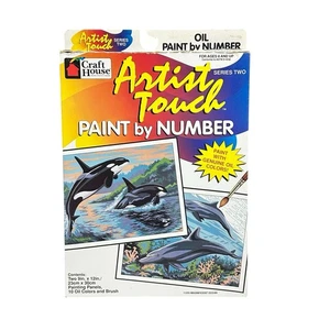 Malen nach Zahlen Set Artist Touch Serie 2 Magnificent Ocean #11255 Orka Delfine - Bild 1 von 7