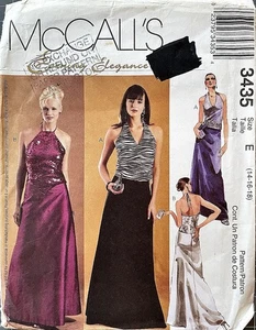 McCALL’S 3435 Evening Halter Tops & Skirts Sewing Pattern. Size 14-16-18. - Picture 1 of 2