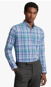Polo Ralph Lauren Men's XL Classic-Fit Plaid Performance Shirt $138 NEW - Picture 1 of 4