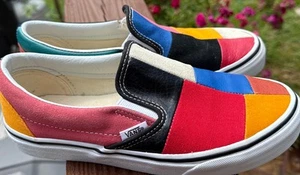 Vans Old Skool Multicolor, Men's 6 Women's 7.5, Suede Leather Canvas Combo - Picture 1 of 6