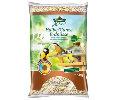 Natura Premium Wildvogelfutter halbe / ganze Erdnüsse schalenfrei Ganzjahresf... - Bild 1 von 4