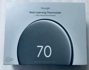 New Google Nest Learning Thermostat 4th gen + Nest Temperature Sensor (2nd gen) - Picture 1 of 3