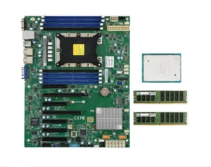 Supermicro X11SPL-F Mainboard mit Intel Xeon Gold 6262 CPU, 64GB DDR4 RAM - Bild 1 von 6