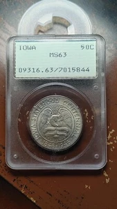 1946 Iowa Silver Half Dollar Old Rattler PCGS MS63                          5059 - Picture 1 of 5